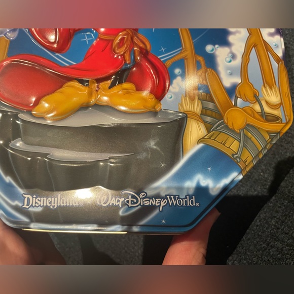 Disneyland Fantasia Mickey Mouse Metal Chocolate Tin Disneyworld - Picture 4 of 11